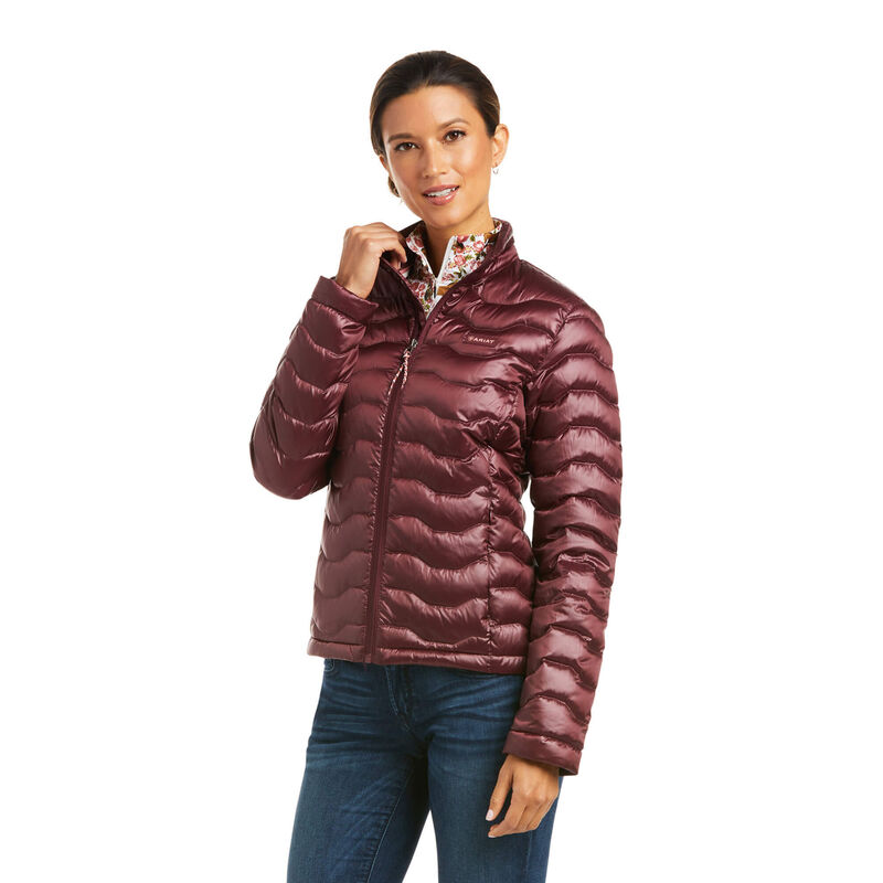 Chaqueta Ariat Ideal 3.0 Down Rojas Oscuro Mujer - Chile 310-XQONFS